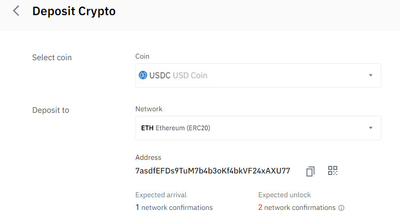 How to send USDC from MetaMask to Binance