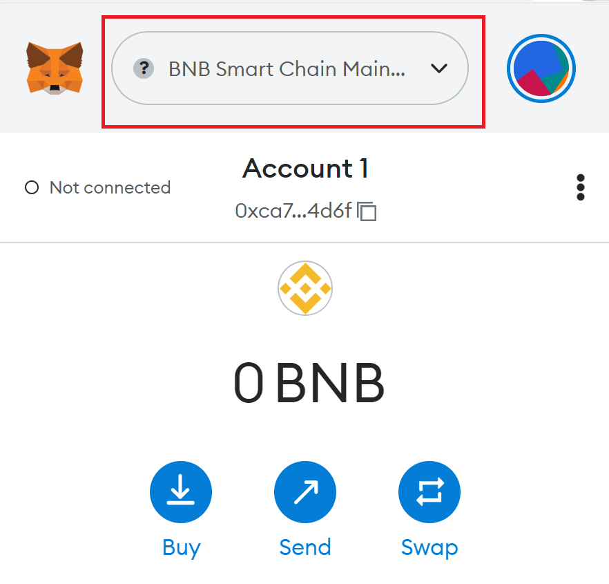 added BSC to MetaMask