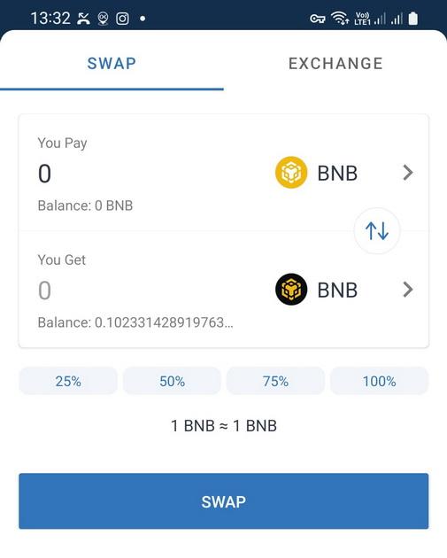 Make sure your BNB is Smart Chain 2