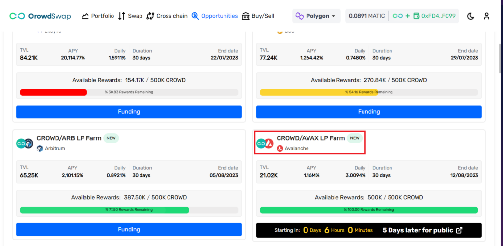 How to invest in CROWD/AVAX LP Farm opportunity