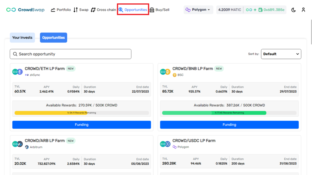 How to invest in CROWD/ARB pool