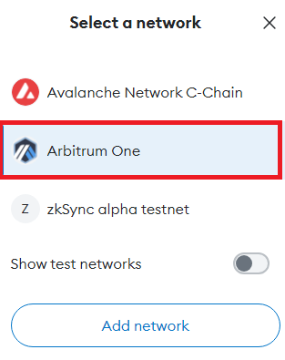 Add Arbitrum to MetaMask on Crowdswap