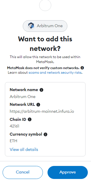 Add Arbitrum to MetaMask on Crowdswap